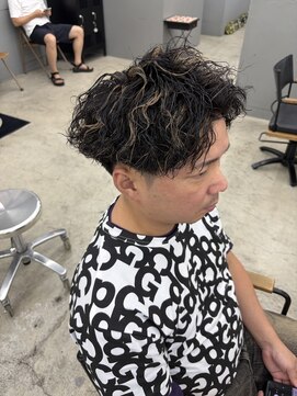 ウォーク(woke) メンズパーマ×メッシュ