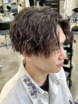 ウェイビーエフティフィフス 横浜西口(WAVEY ft.fifth) 横浜西口メンズパーマツイスパシャドウパーマ波巻きパーマ30代◆