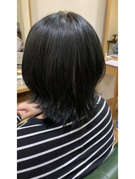 美容室 アイディー i-dee ブルーグレーカラー