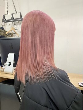 エシカ(ethica) [ethica_南船場】ペールコーラル×ミディアムストレート