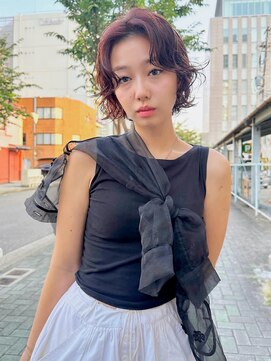 トゥコ(tuco) ボブレイヤー　ウェーブパーマ　黒髪パーマ　ハニボブ