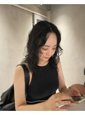 レイヤーカット×ニュアンスパーマ