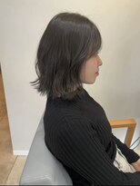 ザックジングウ 表参道(ZACC JINGU) グレージュ/透明感グレージュ/切りっぱなしボブ