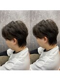 癖毛を活かす毛流れセンターパートスタイル