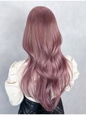 顔周りレイヤーダブルカラー韓国ヘアロング_ba575652