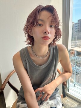 ホロ(hollo) ウルフボブショートパーマ　プードルパーマ