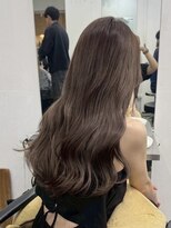 エンネ 新宿(enne) チャコール/オリーブグレー/レイヤーカットダブルカラー韓国新宿