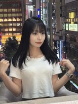 アリア イースト バイ エクラート 新宿東口店(ARiA east byECLART)&nbsp;シアーブラック＆レイヤーカット【髪質改善カラー】