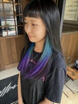 カフェアンドヘアサロン リバーブ(cafe&hair salon re:verb)&nbsp;孔雀カラー☆