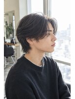 ユニオンデュオ 栄(Union Duo)&nbsp;メンズミディアム センターパートのナチュラルヘア