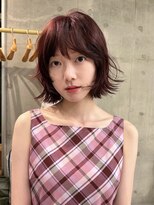 ケイトミラー(KATEMIRROR)&nbsp;【KANON】バーガンディーカラーレイヤーボブ