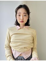 クラン調布北口店(CLAN)&nbsp;無造作な質感のダークブラウンボブ｜調布