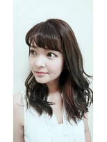 カットハウスジャックポット(Cut House Jackpot) バレイヤージュonイヤリングカラーverルビー