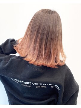 アライブ キチジョウジ(ALIVE Kichijoji) 【ALIVE吉祥寺】グラデーション＊ピンクベージュ オレンジ