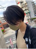 大人かわいいくびれミディラベンダーインナーカラー