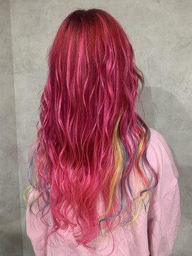 アンシュシュ(UN CHOU-CHOU) パワフルピンクロング