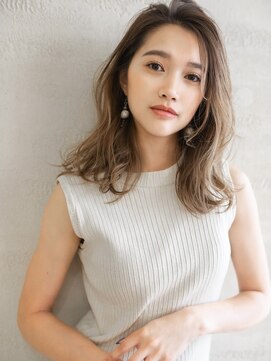 ガレリア 名駅オーキッドビル店(GALLARIA) やわらか立体透けカラー立ち上げ前髪大人セミディ