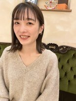 【人気スタイル！】小顔ヘア/切りっぱなしボブ/ロブ/前髪あり