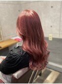 ピンクアッシュ/ブリーチ/ハイトーン/韓国/ヘアセット/カット