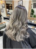 グレーベージュニュアンスカラーアッシュミルクティー