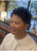 立体感ブルーメッシュ
