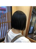 切りっぱなしボブ
