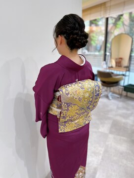 ジラ ヘアアンドメイク(girra HAIR&MAKE) 色留袖ヘアセット