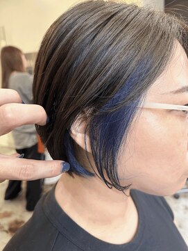 マロウ(mallow) 《花屋併設》ブルーインナーカラー