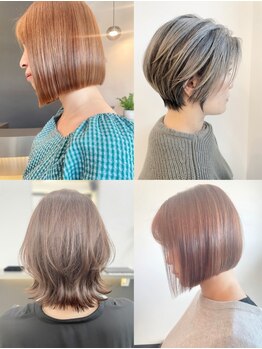 オーティティ(O-TETE)の写真/ショート～ボブまでの顔周りカットが特に大切なイメチェンも≪O-TETE≫にお任せ♪美しいシルエットに◎
