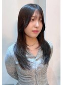 大人気!ストレートヘアーでも可愛いザクザクレイヤー