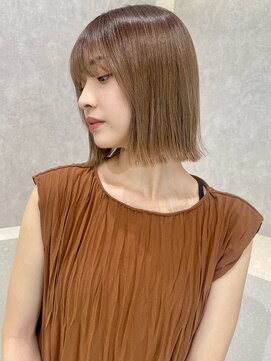 エジョン 幡ヶ谷店(Aejon) イメチェン/似合わせカット/フルバング/レッドブラウン/新宿