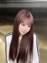 ペレ 栄店(PELE) デザインカラー/レイヤーカット/ウェットヘア/オリーブベージュ