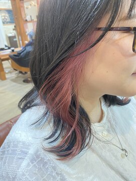 ソワン ドゥ ブレス エルネ 立花店(soin de brace elne) インナーカラー/イヤリングカラー/ピンクカラー/ケアブリーチ