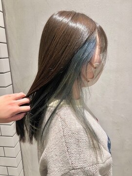 オーガニック リブ 川越(organic+live) 大人可愛い大人美人小顔立体カットインナーカラー透け感