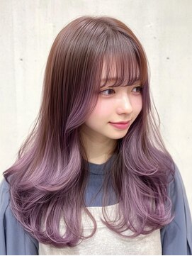 アルトリスト(Altruist Aging×HAIR&SPA) ★ダークアッシュ大人ガーリーボブ着物ミディアムレイヤーカット