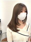池袋 イルミナカラー 透明感 レイヤー 小顔 オリーブアッシュ♪