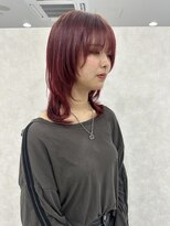 ロエン 西岡崎店(ROEN)&nbsp;#チェリーレッド×レイヤー/20代/30代/艶髪/暖色カラー