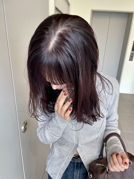 ローレンアオ(LOREN AO) ミルクティベージュカシスダブルカラーラベンダー