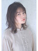 ヘア ルミナス バイ フォルテ(HAIR LUMINAS by FORTE) こなれミディ/前髪/黒髪/ボブルフ/ネビージュ/小顔/ワンレン
