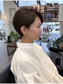 ナチュラルブラウン＋似合わせショートカット