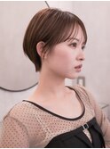 ▽コンパクトショートミニウルフブリーチなし前髪ミディアム新宿