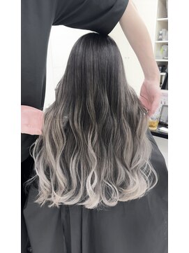 アライブ ハラジュク(ALIVE harajuku) 【Rikuto限定】バレイヤージュ　シャドールーツ　エンドカラー