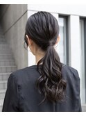 シンプルヘアアレンジ