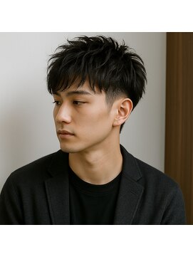 スープレックス ヘアーデザイン(SOUPREX HAIR DESIGN) ツーブロックエアリーメンズショート　20代 30代 40代 50代 60代