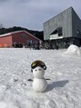 ウィズ 船橋習志野店(Wiz)&nbsp;スノボー休憩中に作り上げた雪だるま