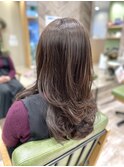 【 ヘーゼルベージュ × ロングレイヤー 】
