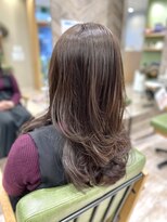 ジプソ(Gypso Hair salon)&nbsp;【 ヘーゼルベージュ × ロングレイヤー 】