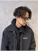 縦落ちツイストスパイラルメンズパーママッシュ