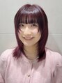 ピークアブー ワン(PEEK-A-BOO ONE)&nbsp;顔まわりハッシュカット×ミディアムスタイルレッドブラウン
