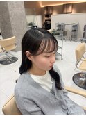 透明感あふれるアイドル前髪